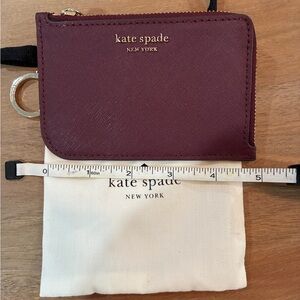 Kate Spade Maroon and Pink Credit card Card Holder